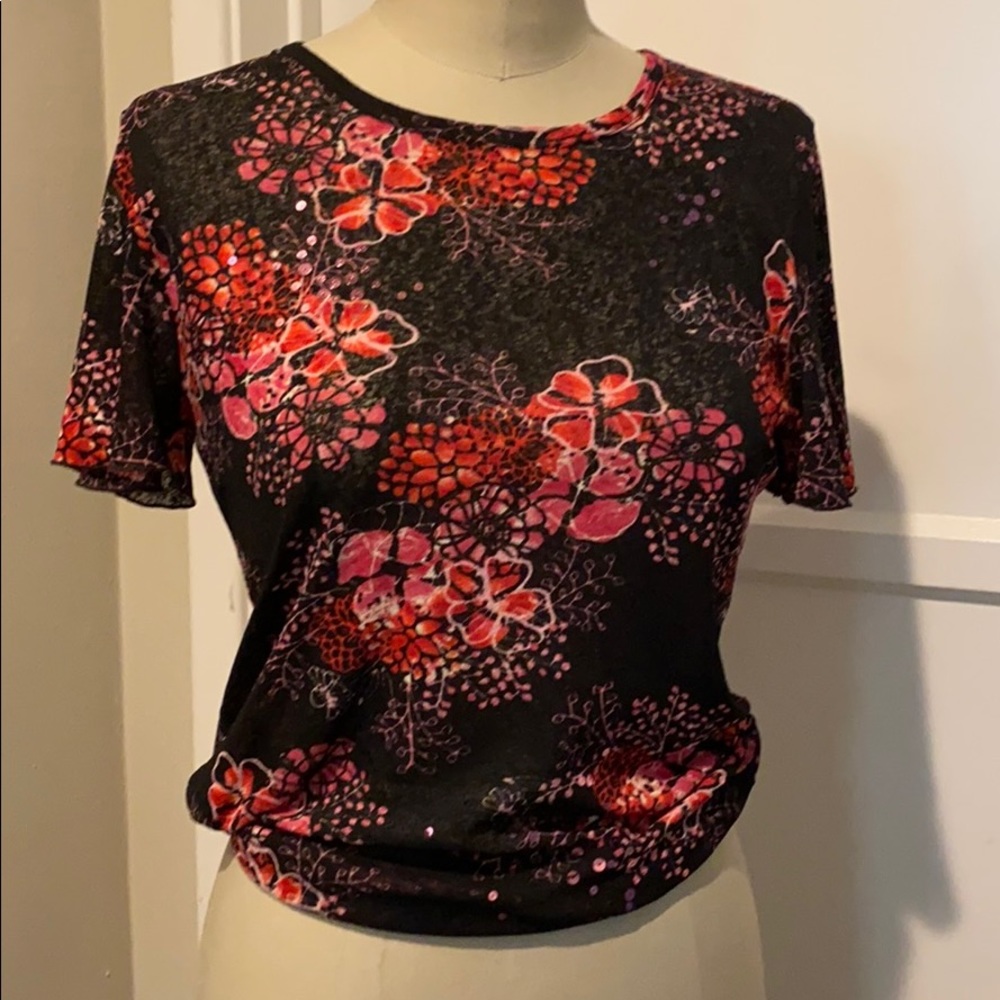 Karen Kane sheer t-shirt